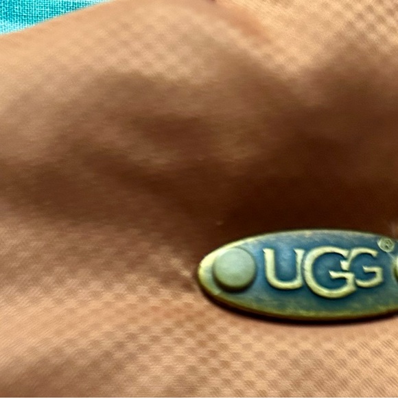 Ugg Puffer Down Vest Shearling Removable Collar zipper Pockets SZ Small EUC - Picture 12 of 13